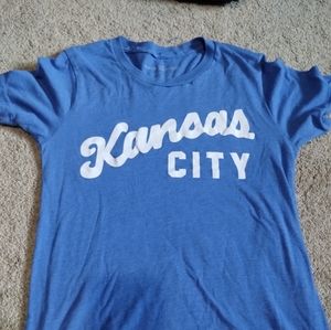 Blue Kansas city t shirt medium